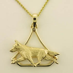 (image for) German Shepherd Dog Pendant - GSD406