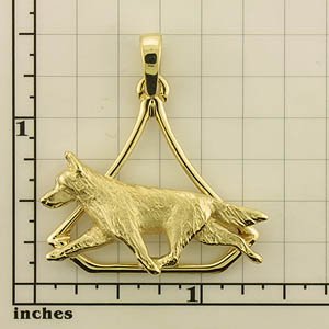 Modal Additional Images for German Shepherd Dog Pendant - GSD406