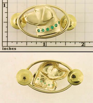 Modal Additional Images for Labrador Retriever Brooch - LAB146