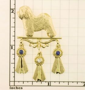 Modal Additional Images for Old English Sheepdog Brooch - OES201