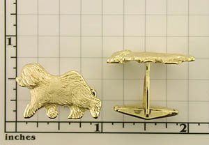 Modal Additional Images for Old English Sheepdog Cufflink - OES223