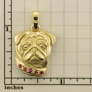 Modal Additional Images for Pug Pendant - PUG120