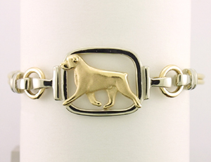 14k Gold Rottweiler Bracelets, 14k-9 Inc Designers of Quality Gold