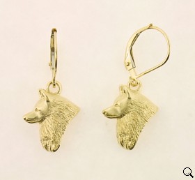 Schipperke Earrings - SCHP136 - Click Image to Close