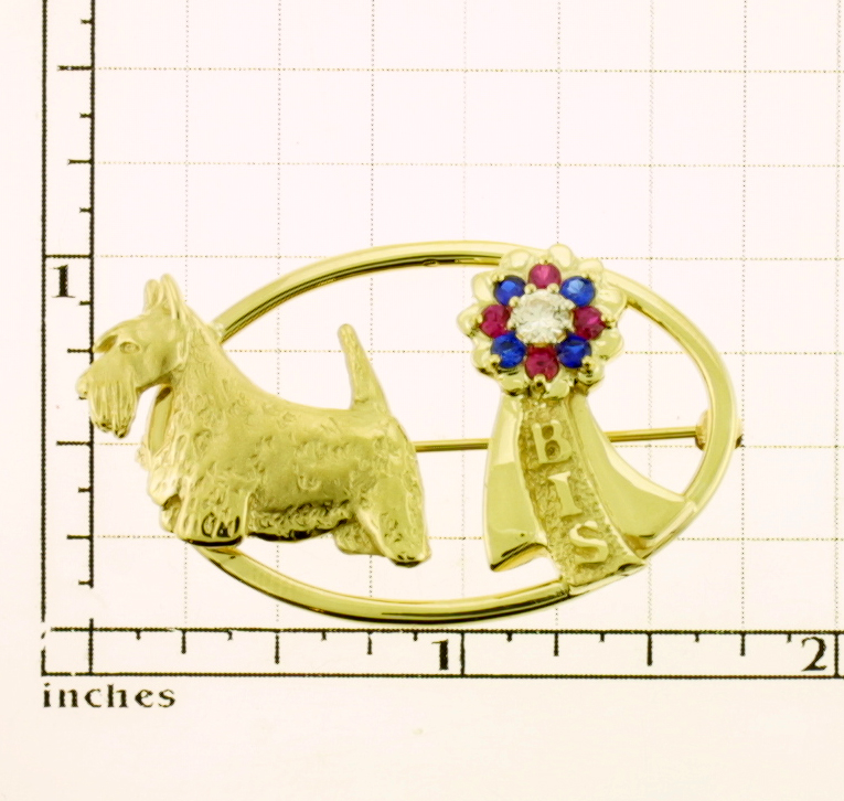 Modal Additional Images for Scottish Terrier Brooch - SCOT503
