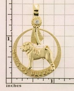 Modal Additional Images for Shar-Pei Pendant - SHAR182