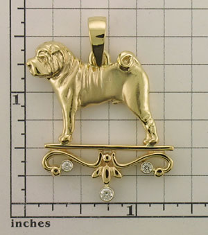 Modal Additional Images for Shar-Pei Pendant - SHAR503