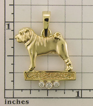 Modal Additional Images for Shar-Pei Pendant - SHAR507