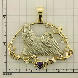 Modal Additional Images for Shih Tzu Pendant - SHIH142