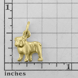 Bulldog Dog Charm - TINY102