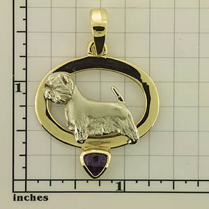 West Highland White Terrier Pendant - WEST123 - Click Image to Close