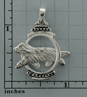 Modal Additional Images for Bearded Collie Pendant - SBCOL587