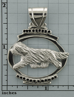 Modal Additional Images for Bearded Collie Pendant - SBCOL589