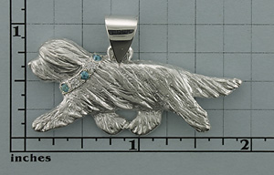 Modal Additional Images for Bearded Collie Pendant - SBCOL594