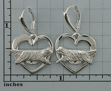 Modal Additional Images for Bearded Collie Earrings - SBCOL601