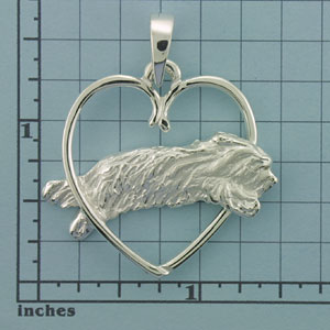Modal Additional Images for Bearded Collie Pendant - SBCOL501