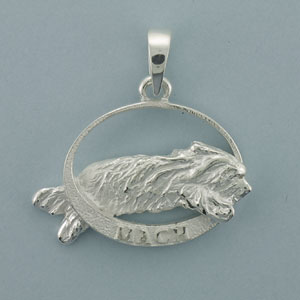 (image for) Bearded Collie Pendant - SBCOL503