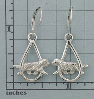 Modal Additional Images for Bearded Collie Earrings - SBCOL510