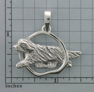 Modal Additional Images for Bearded Collie Pendant - SBCOL514