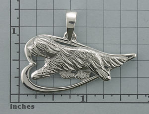 Modal Additional Images for Bearded Collie Pendant - SBCOL515