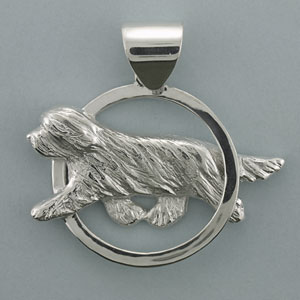 (image for) Bearded Collie Pendant - SBCOL516