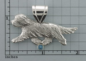 Modal Additional Images for Bearded Collie Pendant - SBCOL519