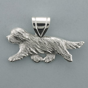 (image for) Bearded Collie Pendant - SBCOL520