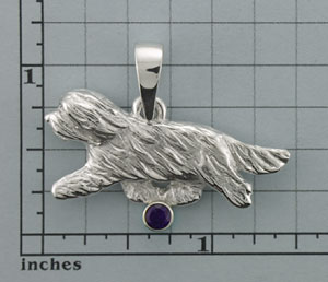 Modal Additional Images for Bearded Collie Pendant - SBCOL522