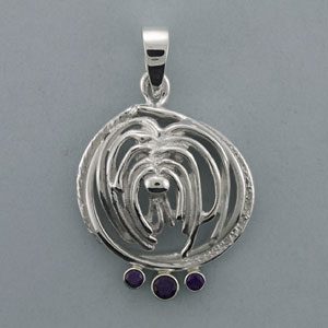 (image for) Bearded Collie Pendant - SBCOL528