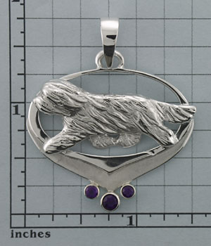 Modal Additional Images for Bearded Collie Pendant - SBCOL531
