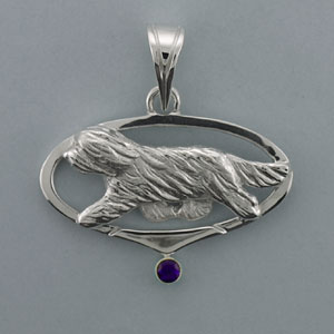 (image for) Bearded Collie Pendant - SBCOL536
