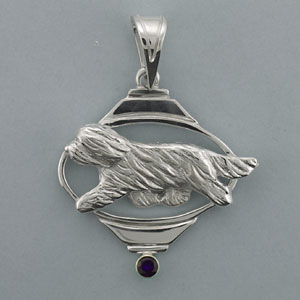 (image for) Bearded Collie Pendant - SBCOL538