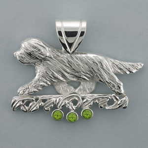 (image for) Bearded Collie Pendant - SBCOL550