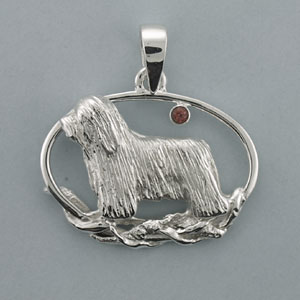 (image for) Bearded Collie Pendant - SBCOL551