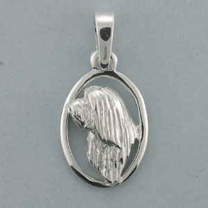 (image for) Bearded Collie Pendant - SBCOL552