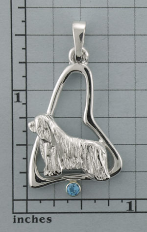Modal Additional Images for Bearded Collie Pendant - SBCOL555