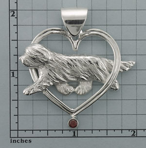 Modal Additional Images for Bearded Collie Pendant - SBCOL556