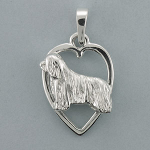 (image for) Bearded Collie Pendant - SBCOL558