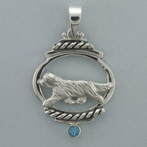 (image for) Bearded Collie Pendant - SBCOL564