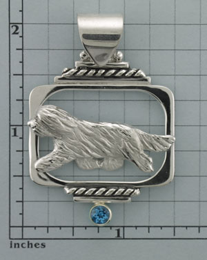 Modal Additional Images for Bearded Collie Pendant - SBCOL565