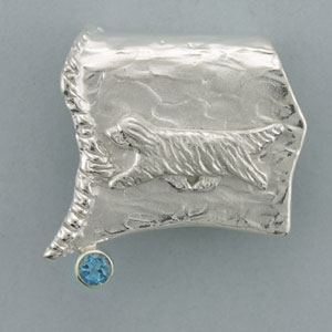 (image for) Bearded Collie Pendant - SBCOL566