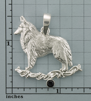 Modal Additional Images for Belgian Tervuren Pendant - SBELT511