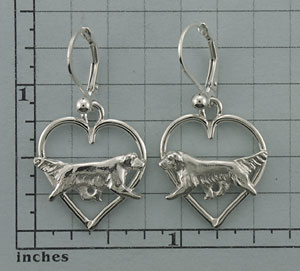Modal Additional Images for Golden Retriever Earrings - SGOLD511