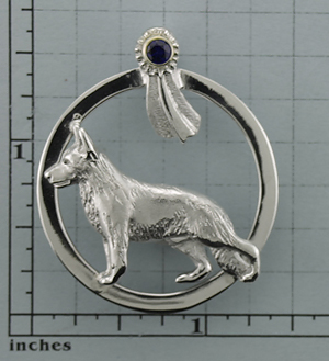 Modal Additional Images for German Shepherd Dog Pendant - SGSD625