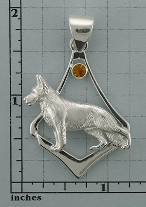 Modal Additional Images for German Shepherd Dog Pendant - SGSD640