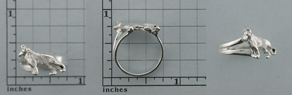 Modal Additional Images for German Shepherd Dog Ring - SGSD549