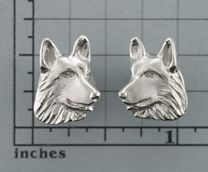 Modal Additional Images for German Shepherd Dog Earrings - SGSD587