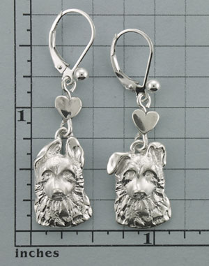 Modal Additional Images for German Shepherd Dog Earrings - SGSD604