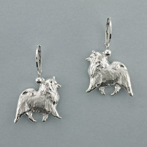 Keeshond Earrings - SKEES105 - Click Image to Close