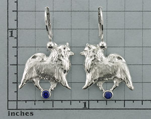 Keeshond Earrings - SKEES106 - Click Image to Close